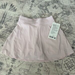 NWT lululemon light weight tennis skirt size 2 blissful pink